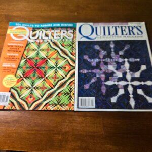 Lot of 2 Quilter's Newsletter Magazine Jan/Feb 1998, Oct/Nov 2011